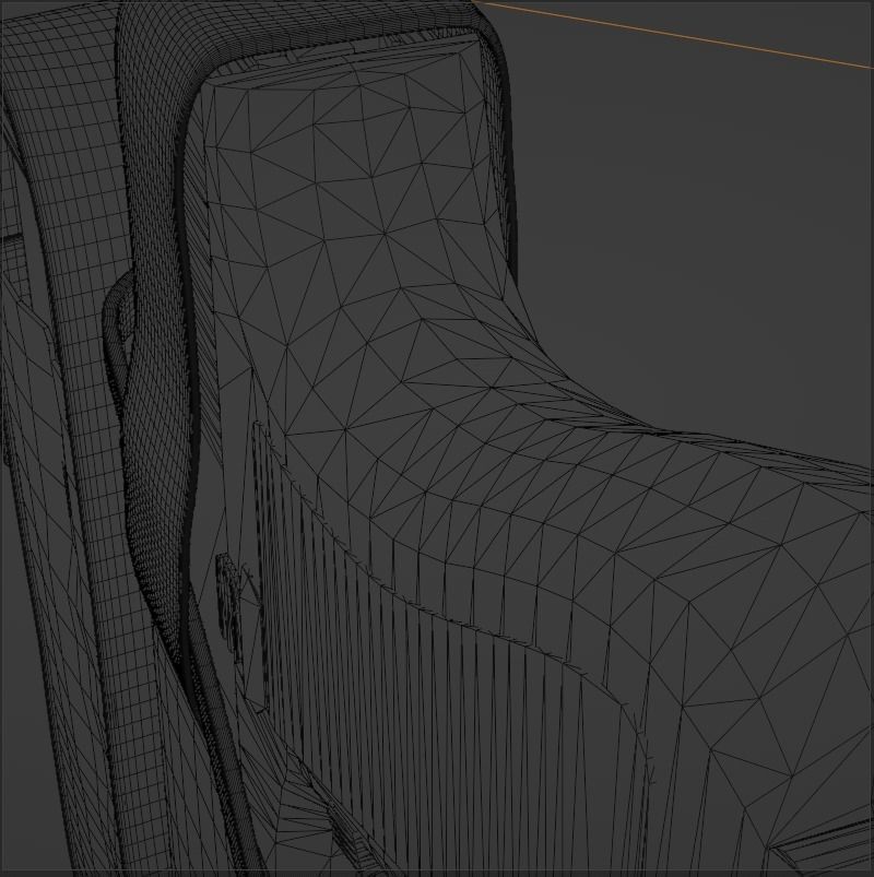 9mm Gun with Holster 3D model_5