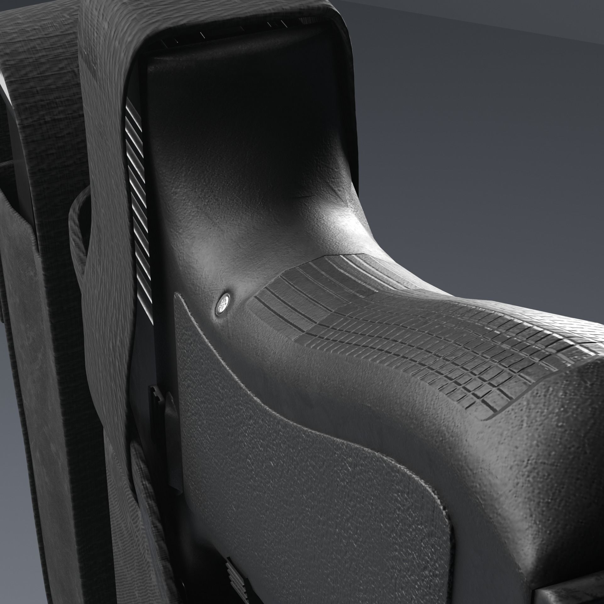 9mm Gun with Holster 3D model_4