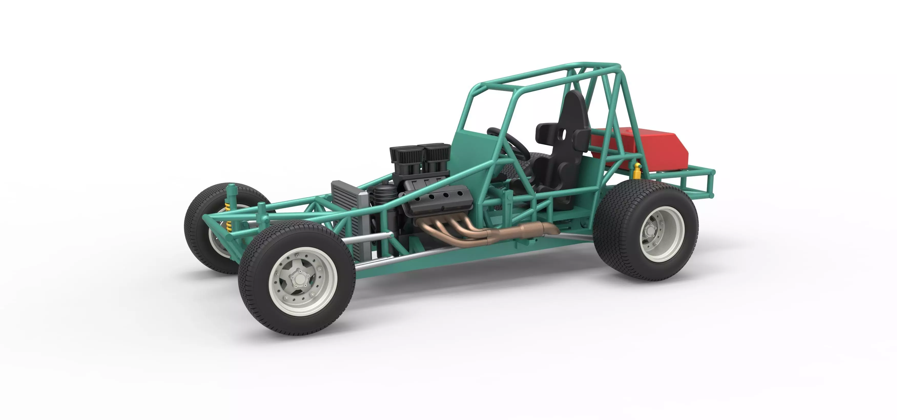 Vintage Northeast Dirt Modified stock car Base Scale 1 to 25 3D print model