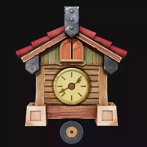 Stylized Wood Wall Clock