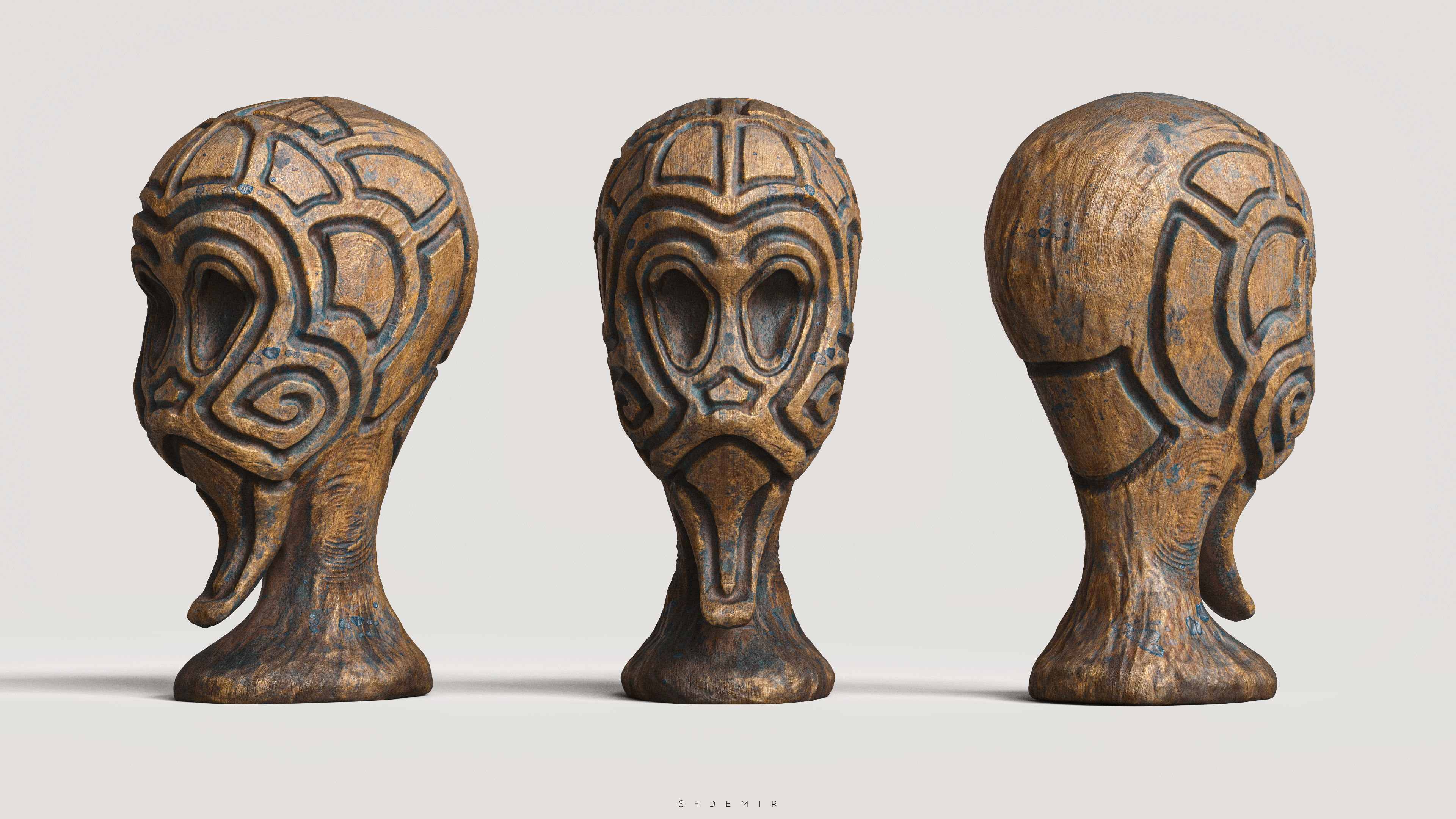 3D Printable Statue Model 3D model_1