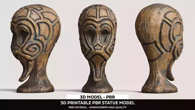 3D Printable Statue Model