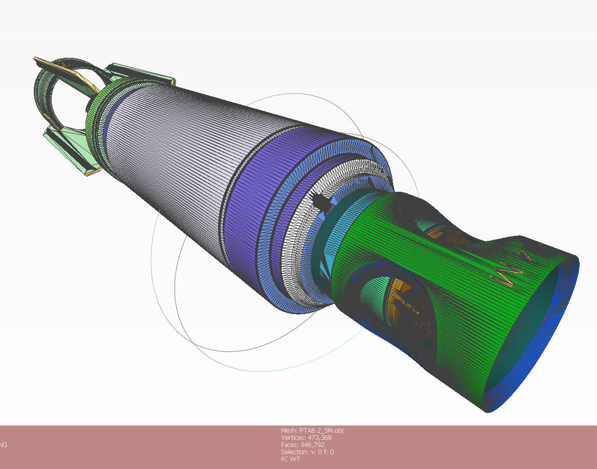 PTAB 2 5M Submunition for cluster avia bomb Moulage 3Dprintable  3D model_9
