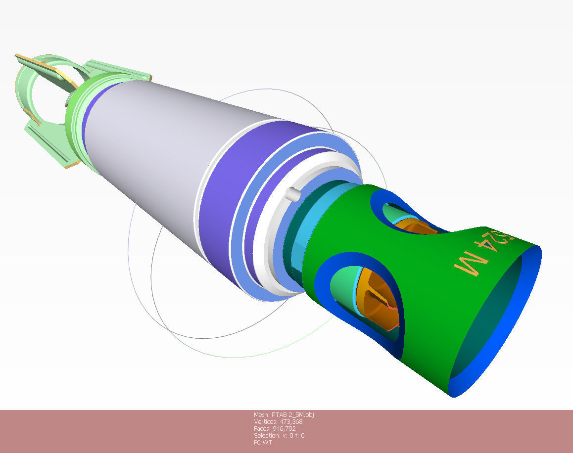 PTAB 2 5M Submunition for cluster avia bomb Moulage 3Dprintable  3D model_8