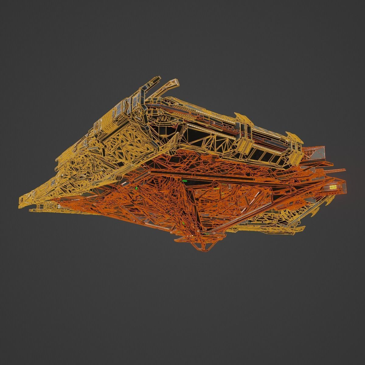 Large Alien Spacecraft 3D model_26