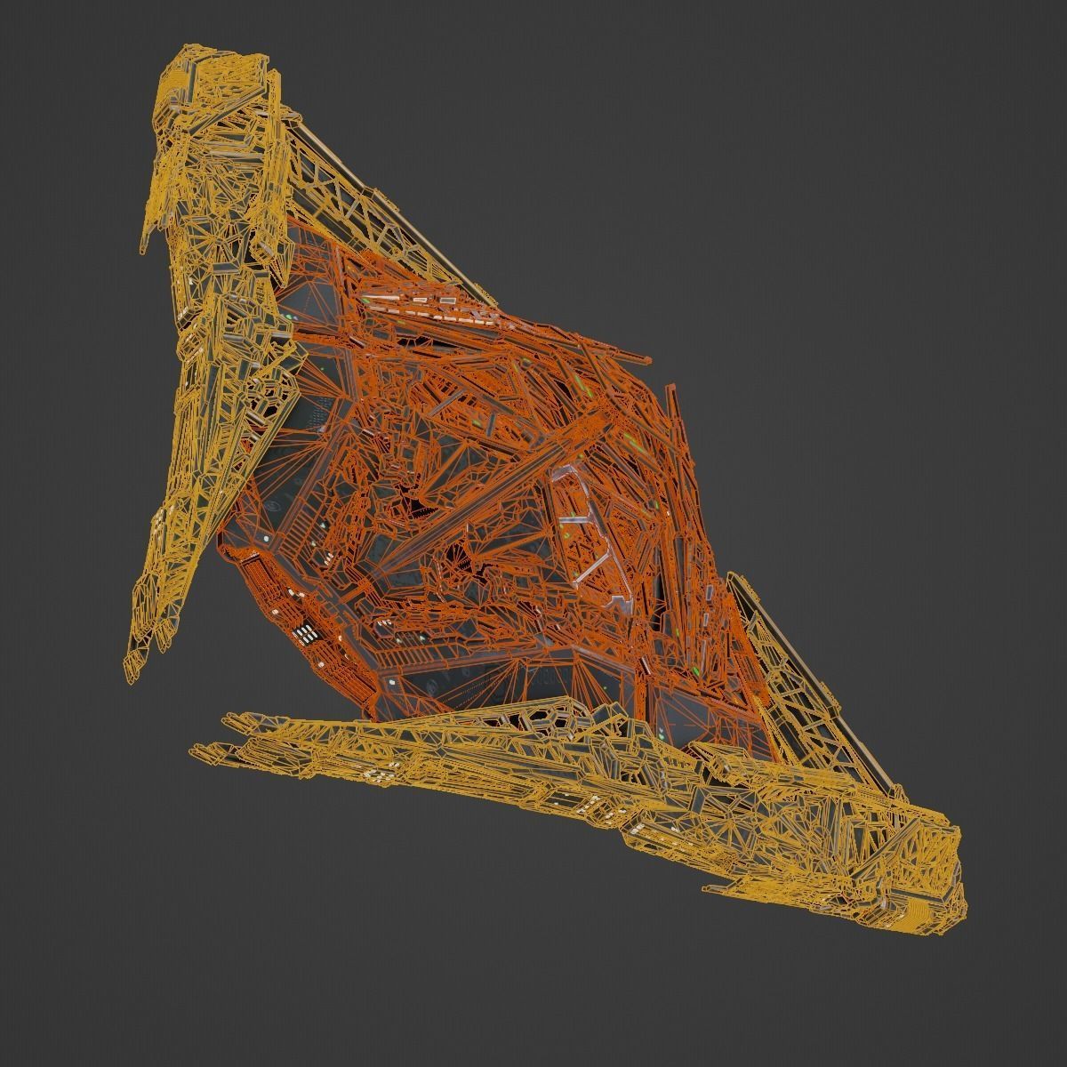 Large Alien Spacecraft 3D model_21