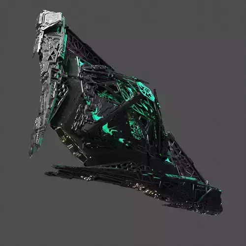 Large Alien Spacecraft 3D model
