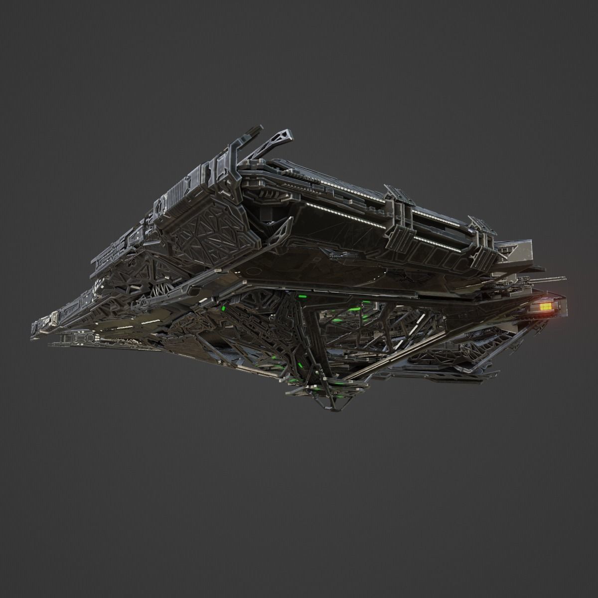 Large Alien Spacecraft 3D model_18