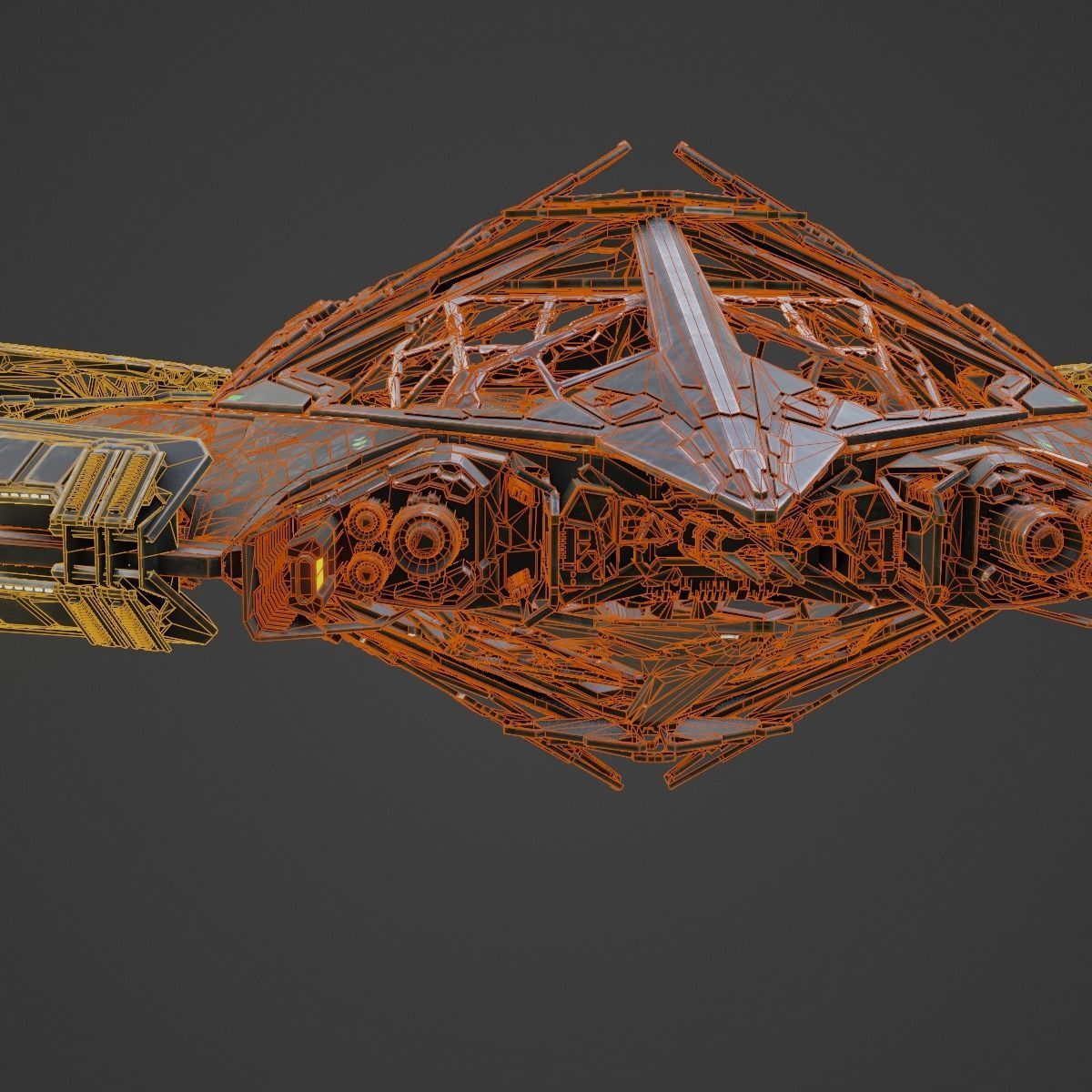 Large Alien Spacecraft 3D model_27