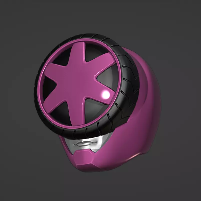 Boonboomger Pink Helmet 3D print model_0