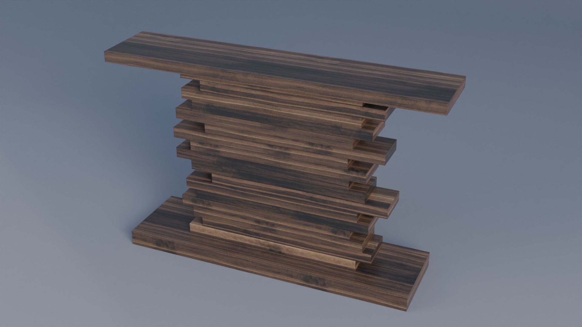 Console Table Low-poly 3D model_1