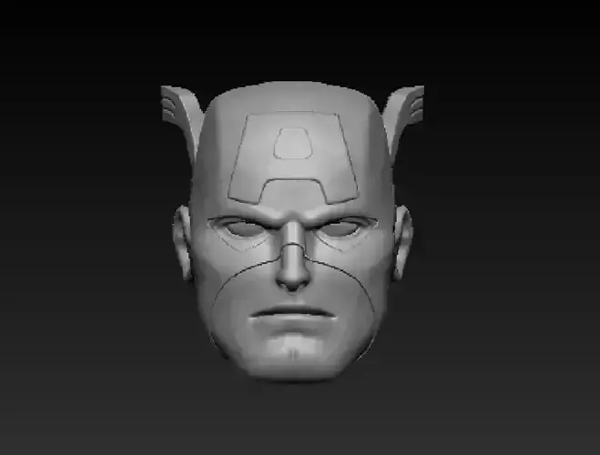 EMH Captain America Head for Marvel Legends 3D print model
