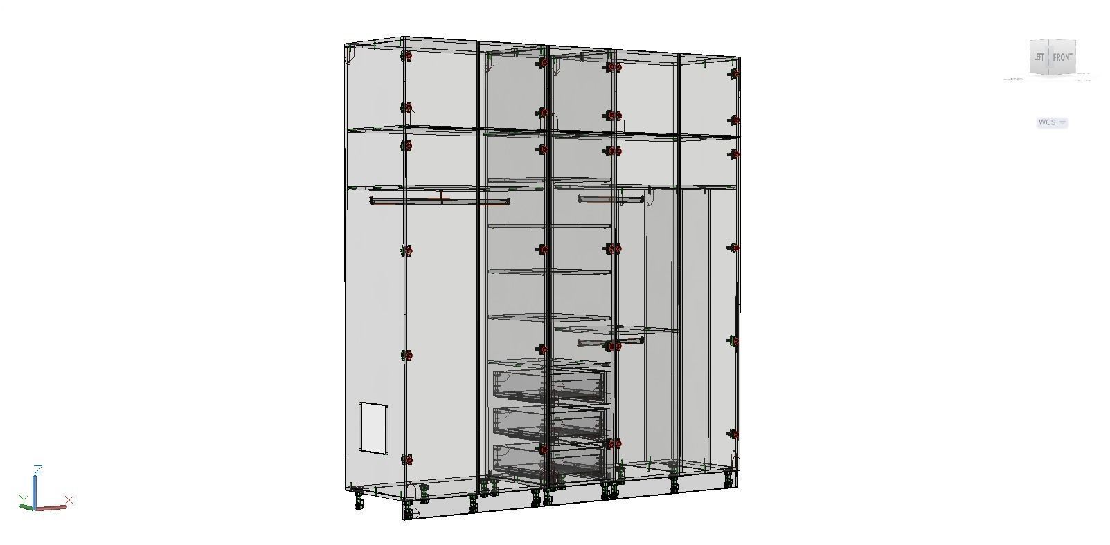 Wardrobe 1 3D model_1