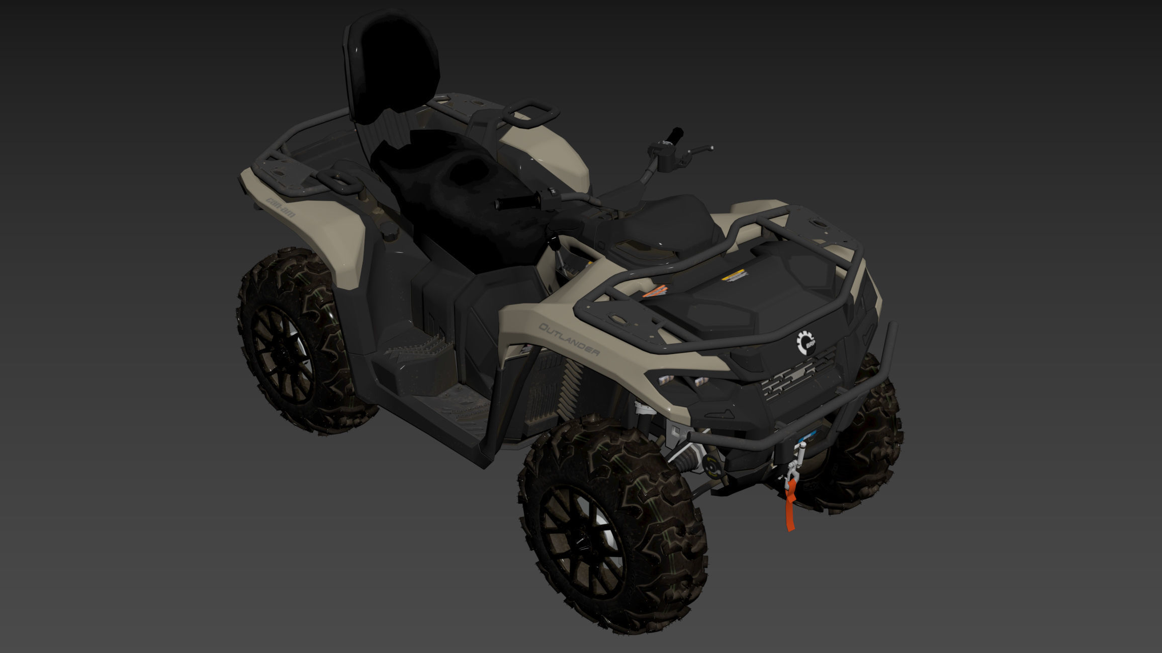 ATV BRP can-am OUTLANDER 700 XT 3D model_42