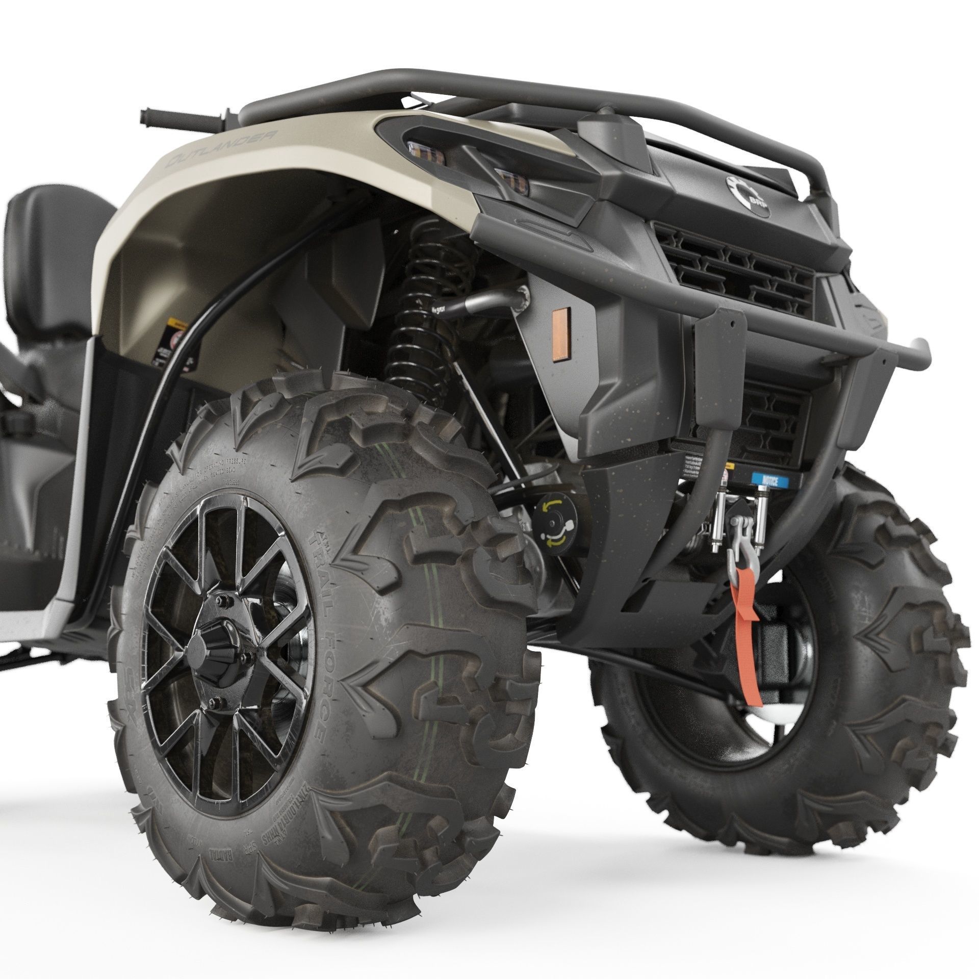 ATV BRP can-am OUTLANDER 700 XT 3D model_4