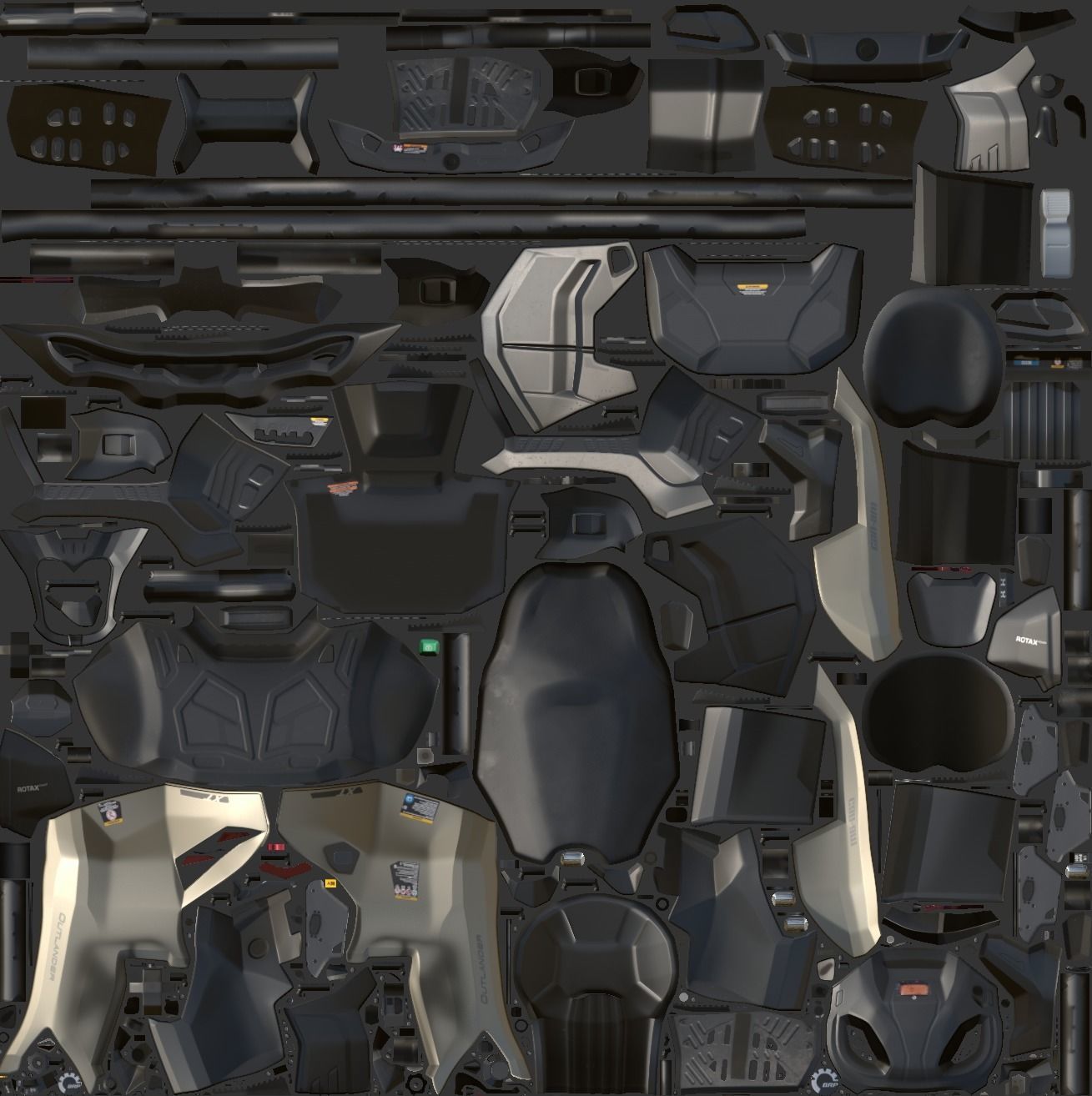 ATV BRP can-am OUTLANDER 700 XT 3D model_53