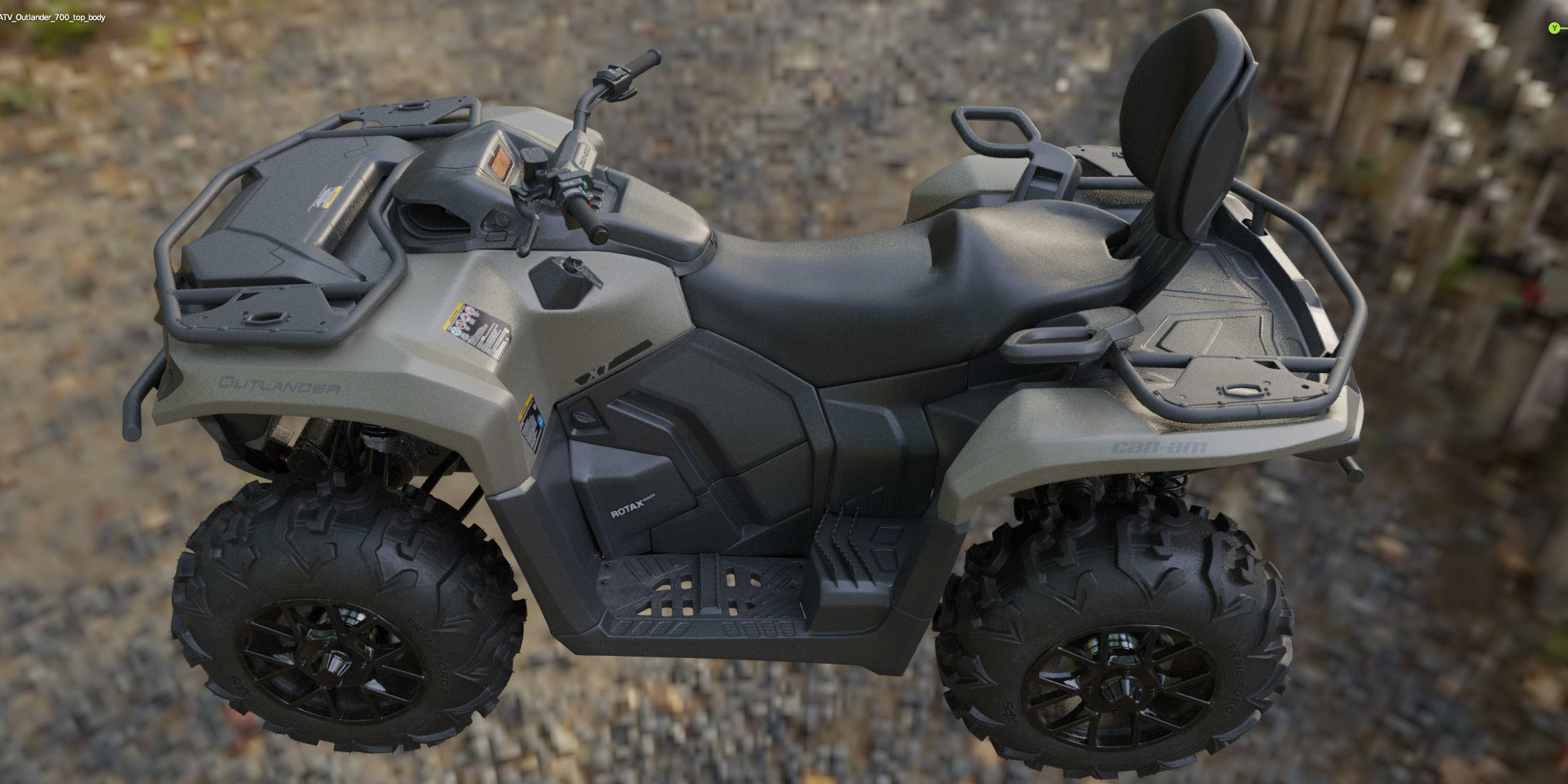 ATV BRP can-am OUTLANDER 700 XT 3D model_25