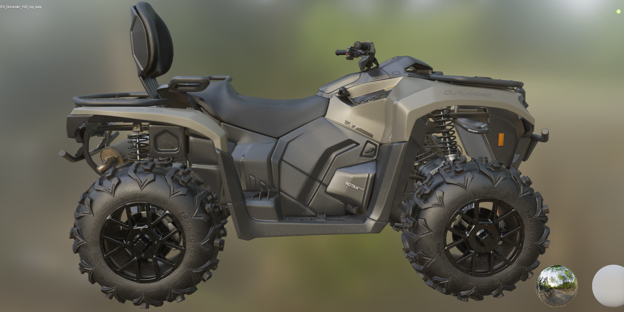 ATV BRP can-am OUTLANDER 700 XT 3D model_35