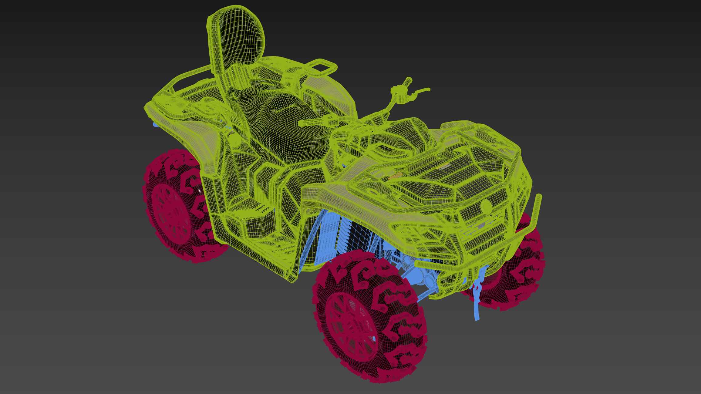ATV BRP can-am OUTLANDER 700 XT 3D model_46