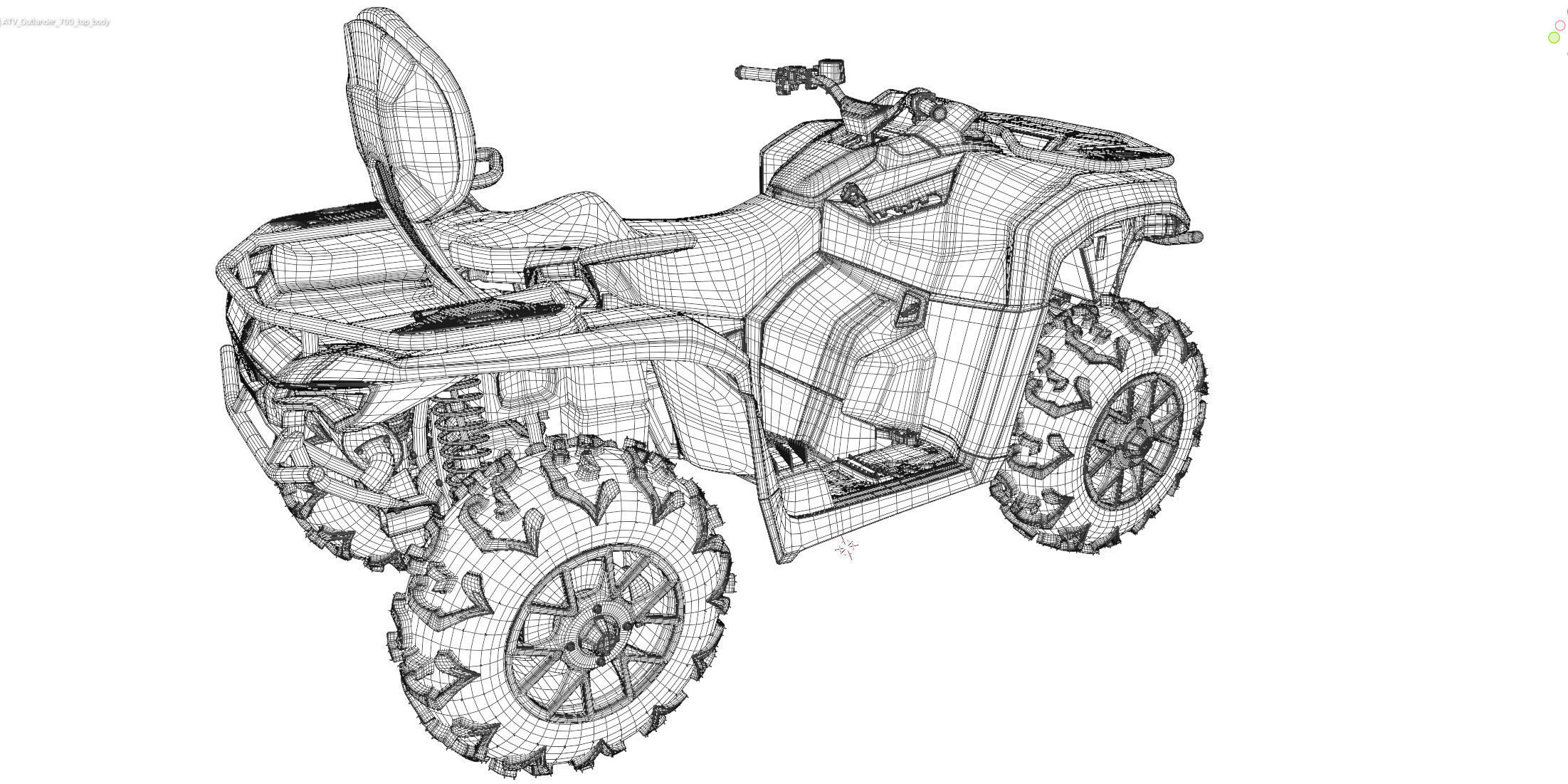 ATV BRP can-am OUTLANDER 700 XT 3D model_51