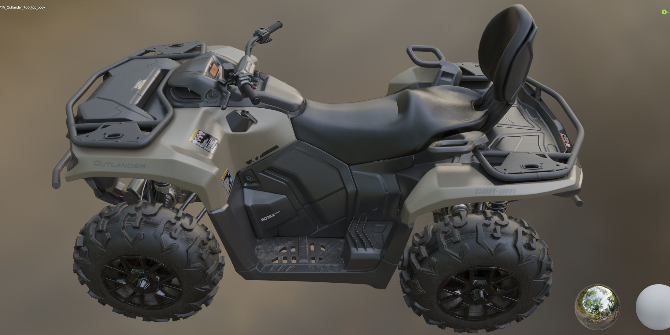 ATV BRP can-am OUTLANDER 700 XT 3D model_24