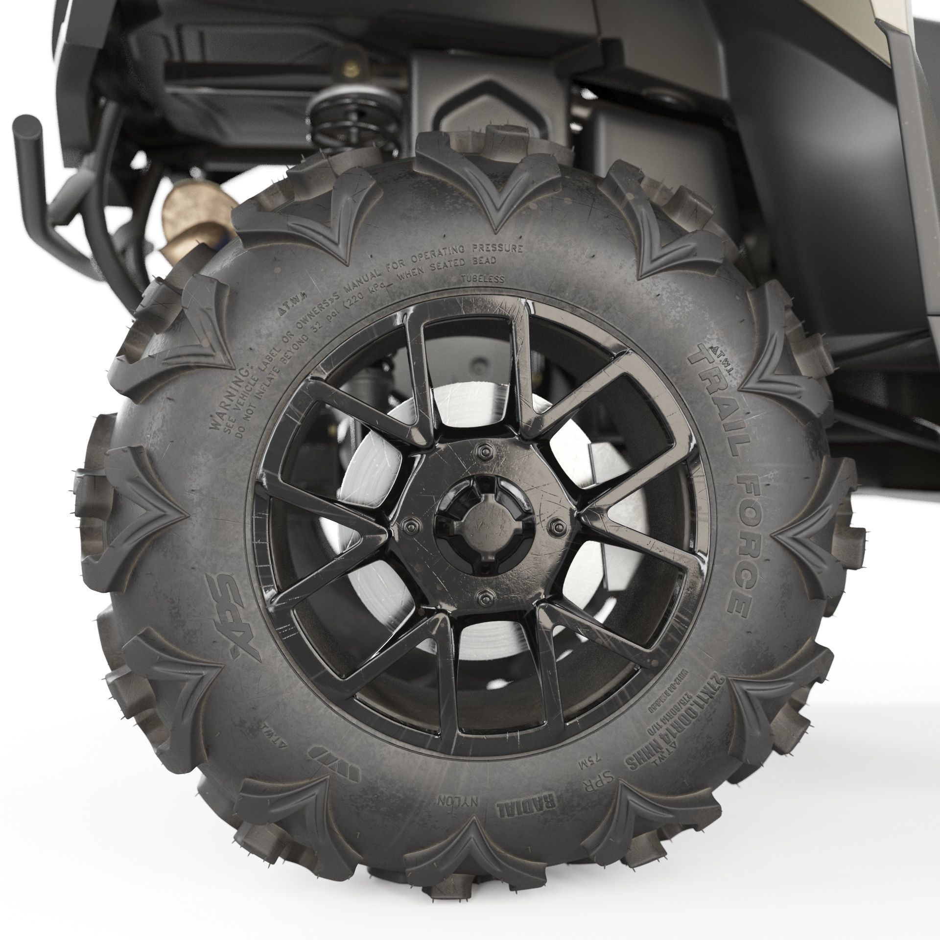 ATV BRP can-am OUTLANDER 700 XT 3D model_5
