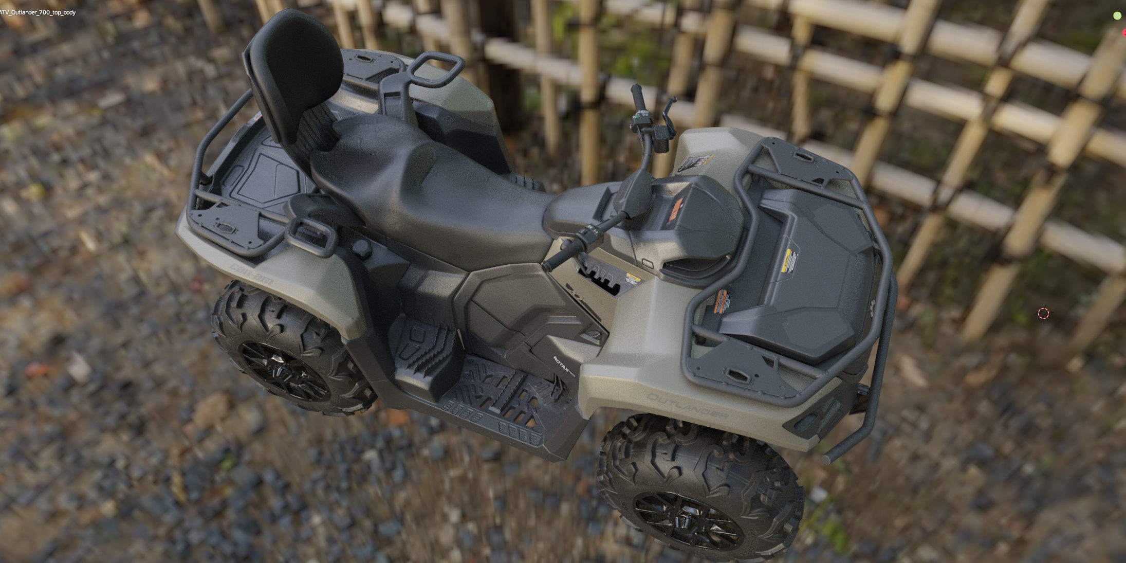 ATV BRP can-am OUTLANDER 700 XT 3D model_23