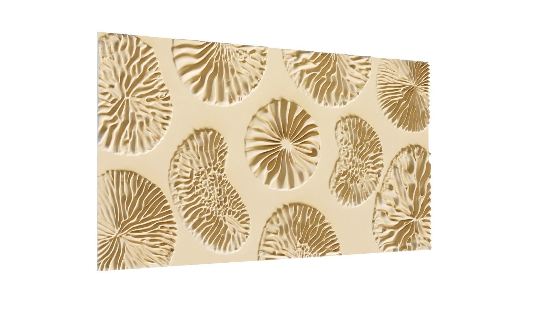 mural decor set wall panel 14 3D model_4