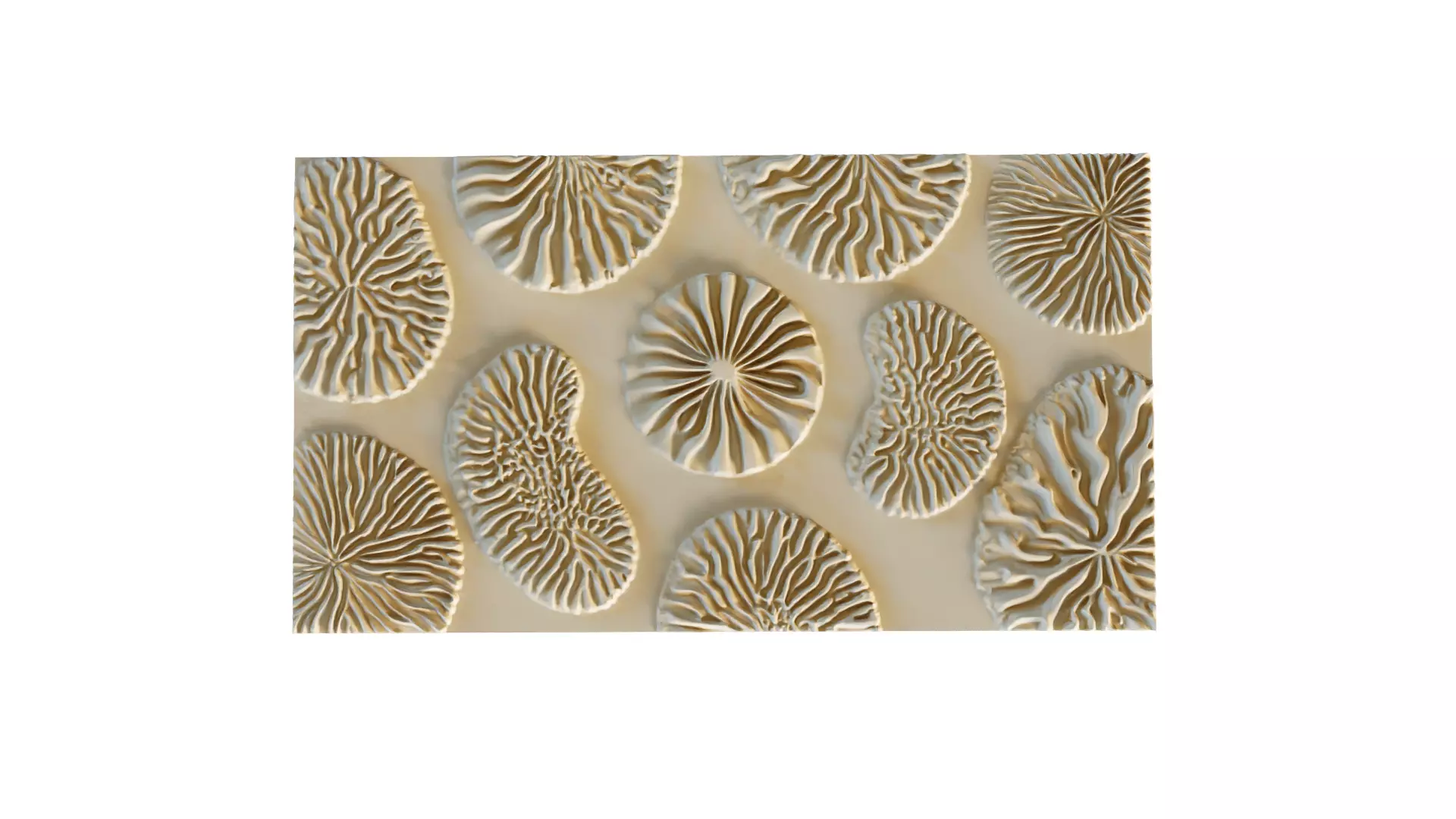 mural decor set wall panel 14 3D model_0