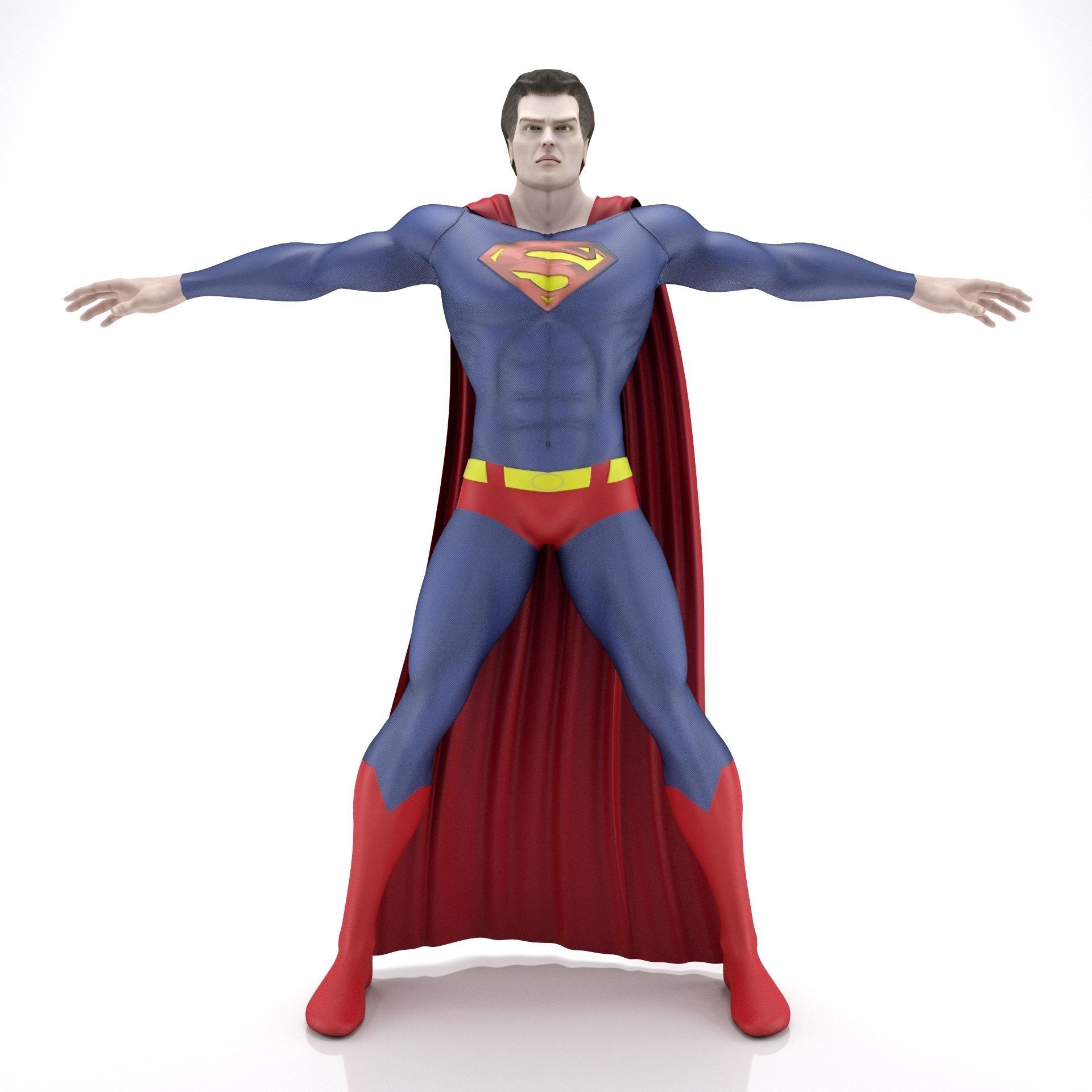 Man Of Steel Superman Classic 3D model_1