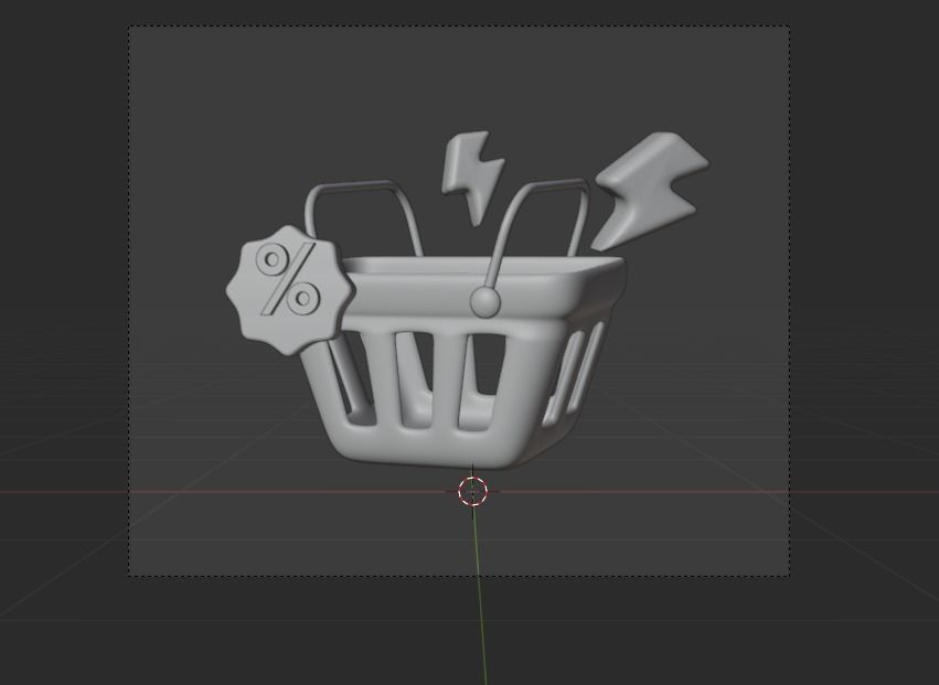 Confetti 3d Illustration  Icon Pack -2 3D model_6