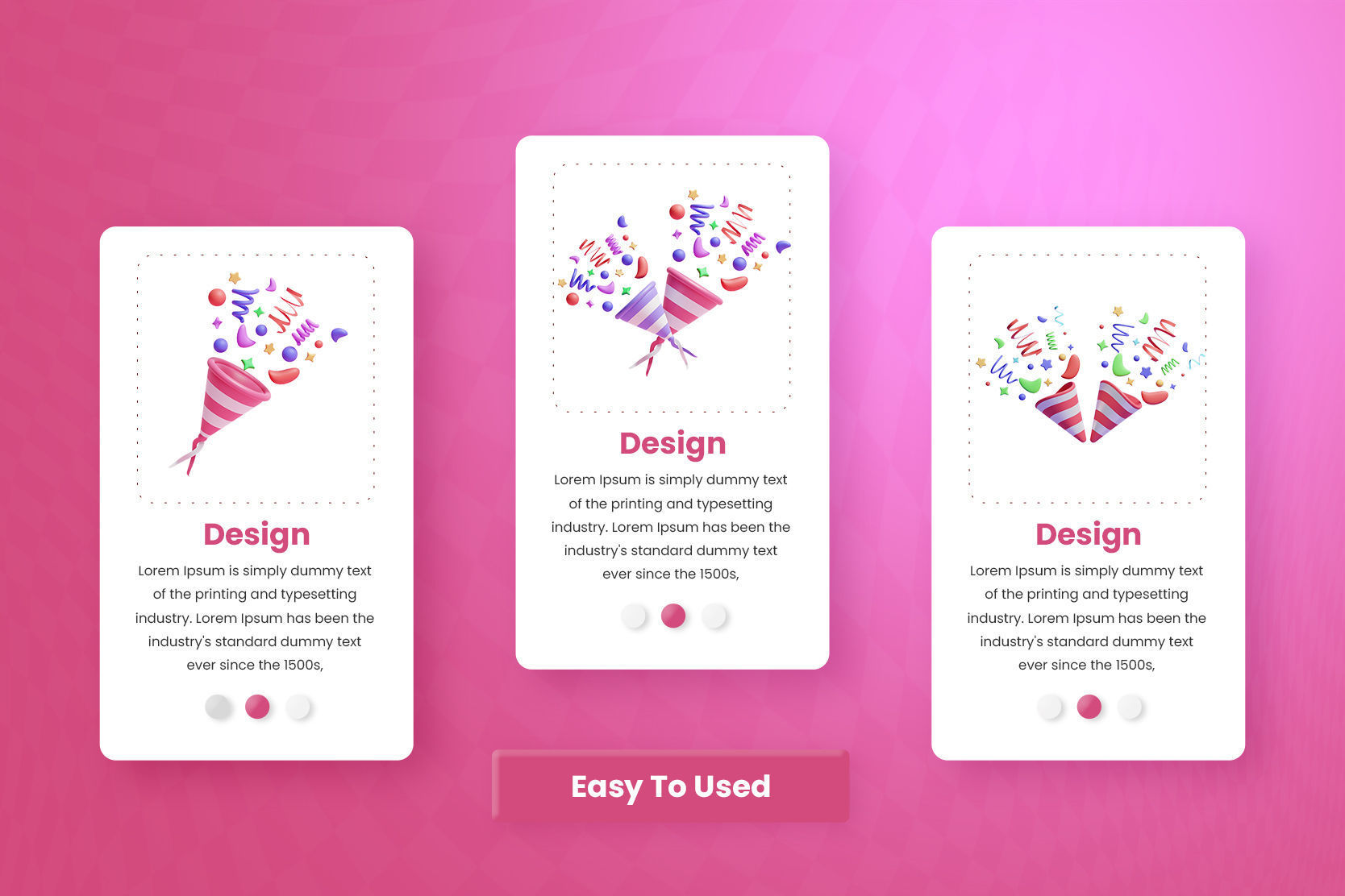 Confetti 3d Illustration  Icon Pack -2 3D model_2