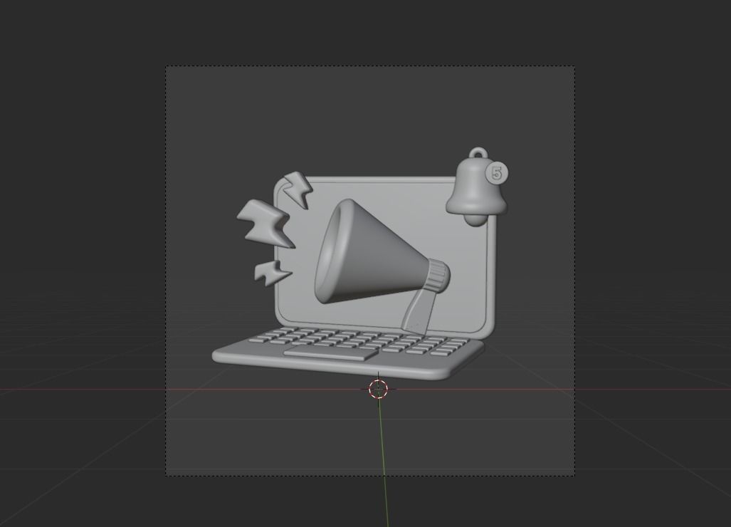 Confetti 3d Illustration  Icon Pack -2 3D model_16