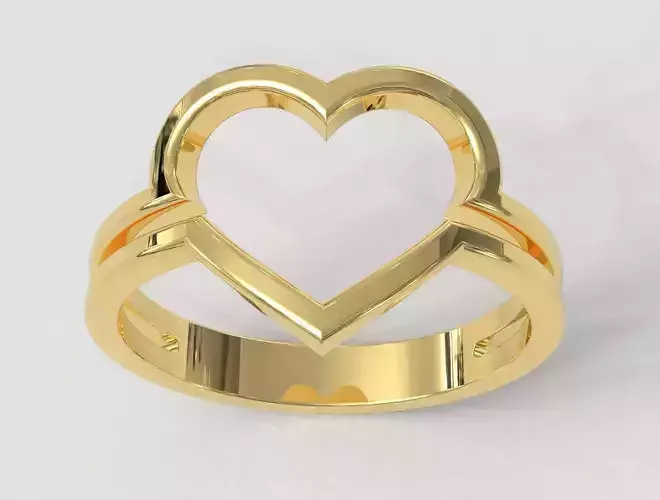 Minimalist Heart Ring