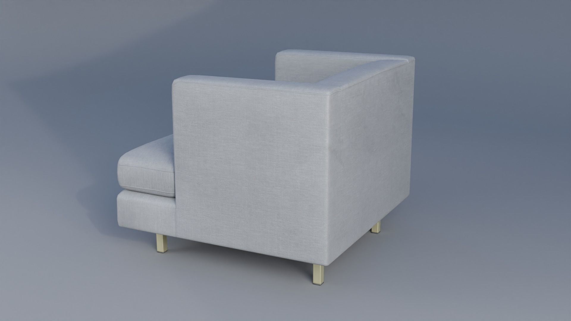 Accent Chair Low-poly 3D model_2