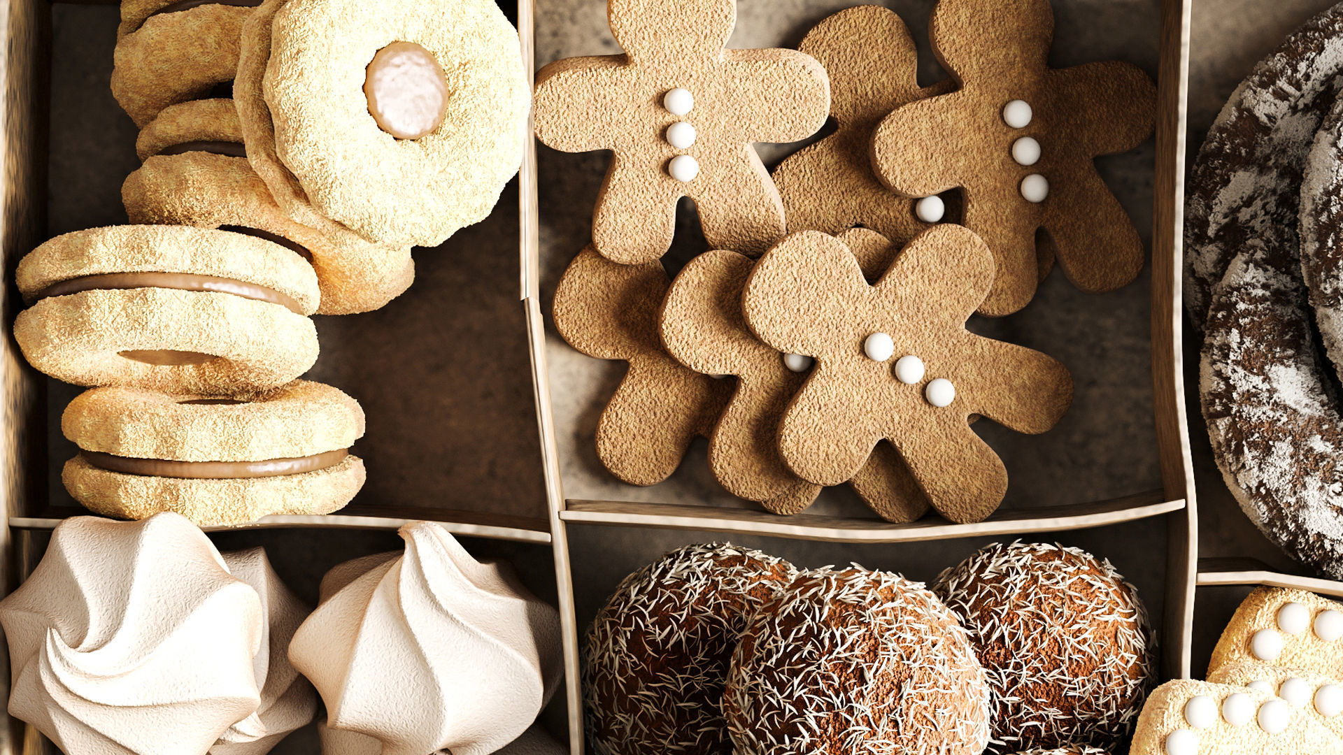 Box with sweets 3D model_3