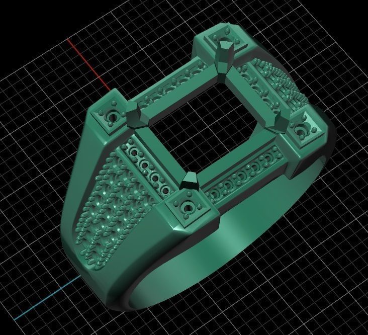 Ring men 11 3D print model_7