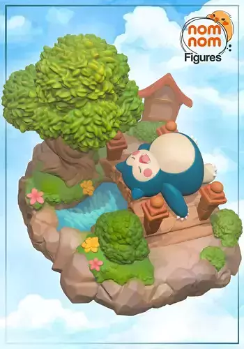 Chibi Snorlax - Pokemon 3D print model