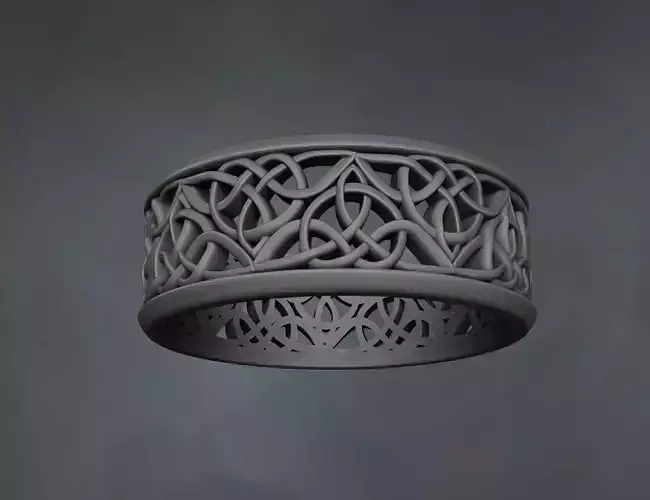 Celtic knot wedding ring  3D print model