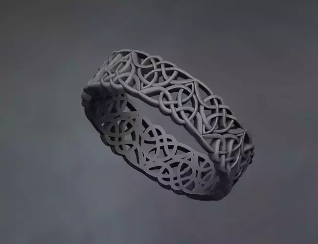 celtic knot engagement ring 3D print model