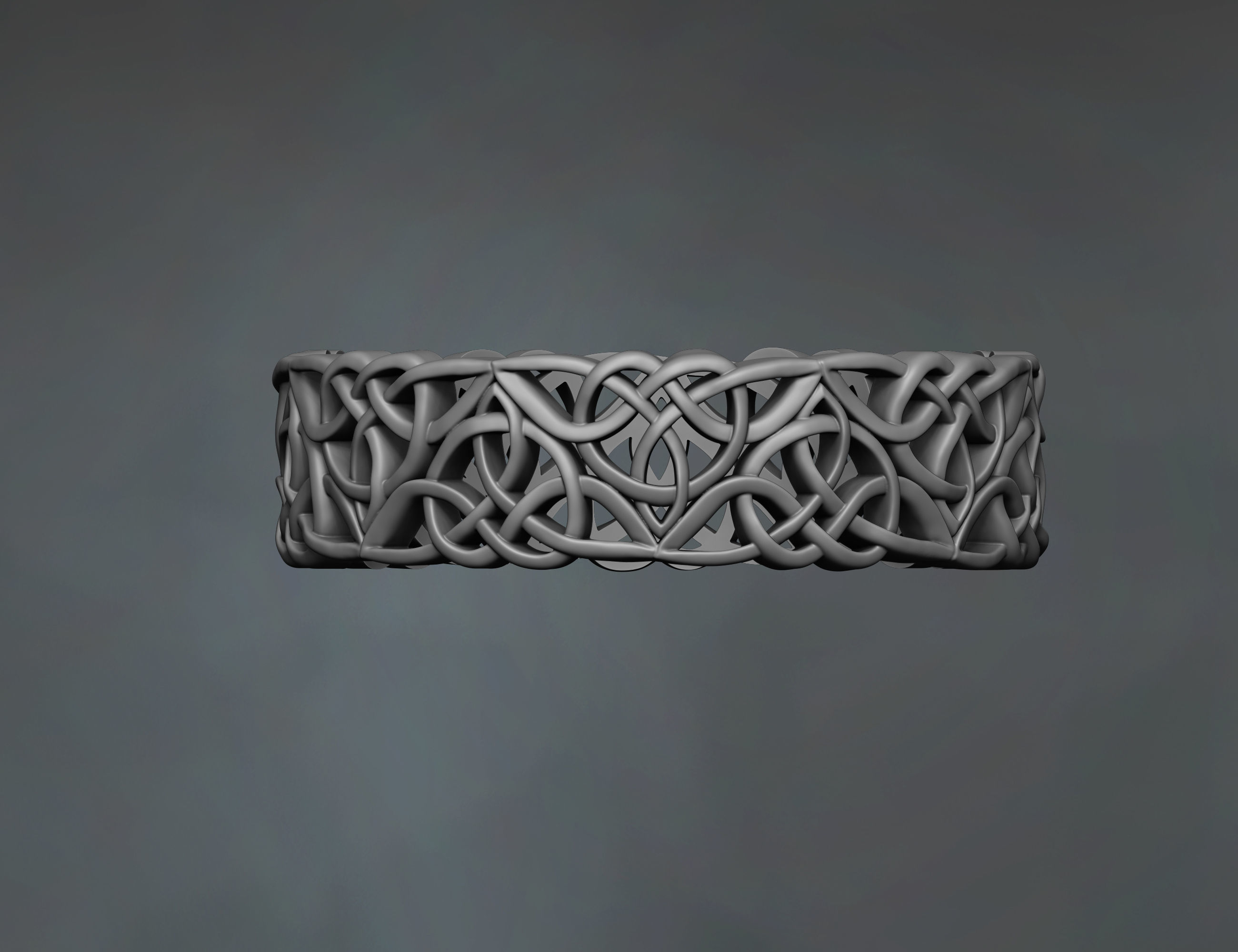celtic knot engagement ring 3D print model_3