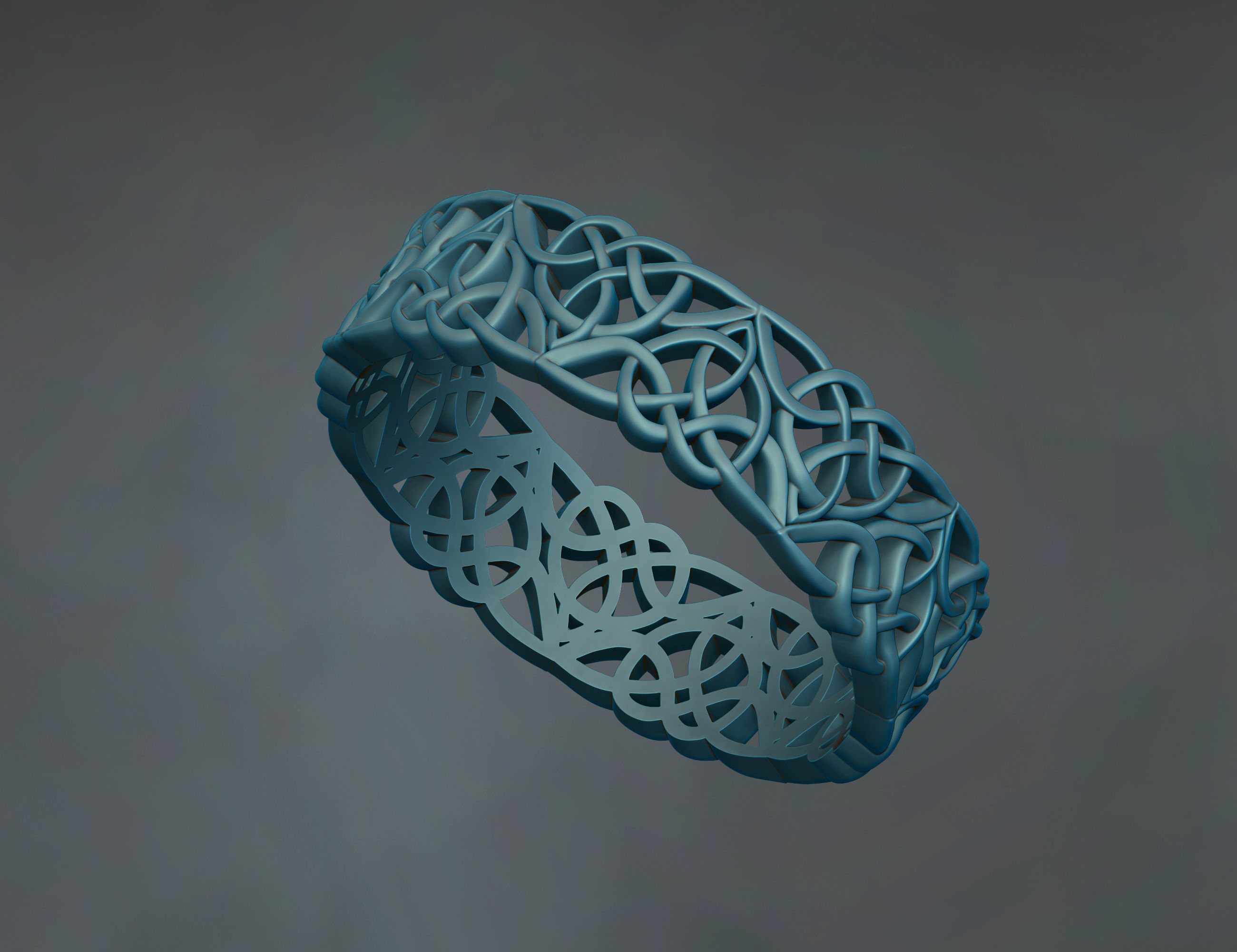 celtic knot engagement ring 3D print model_2