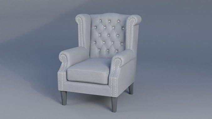 arm chair Low-poly 3D model