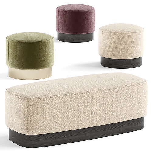 Joey ottoman 3D model