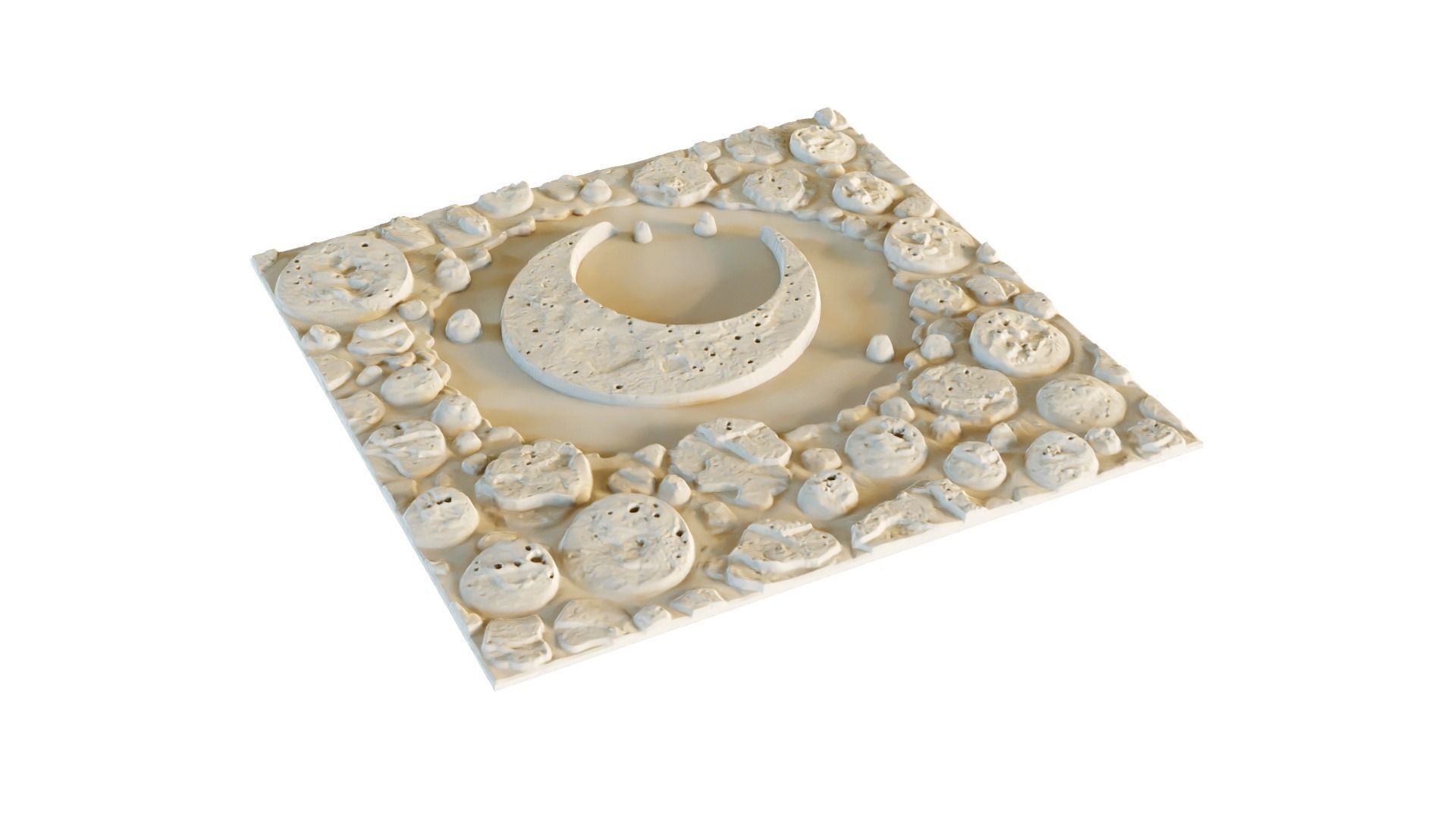 mural decor set wall panel 15 3D model_1