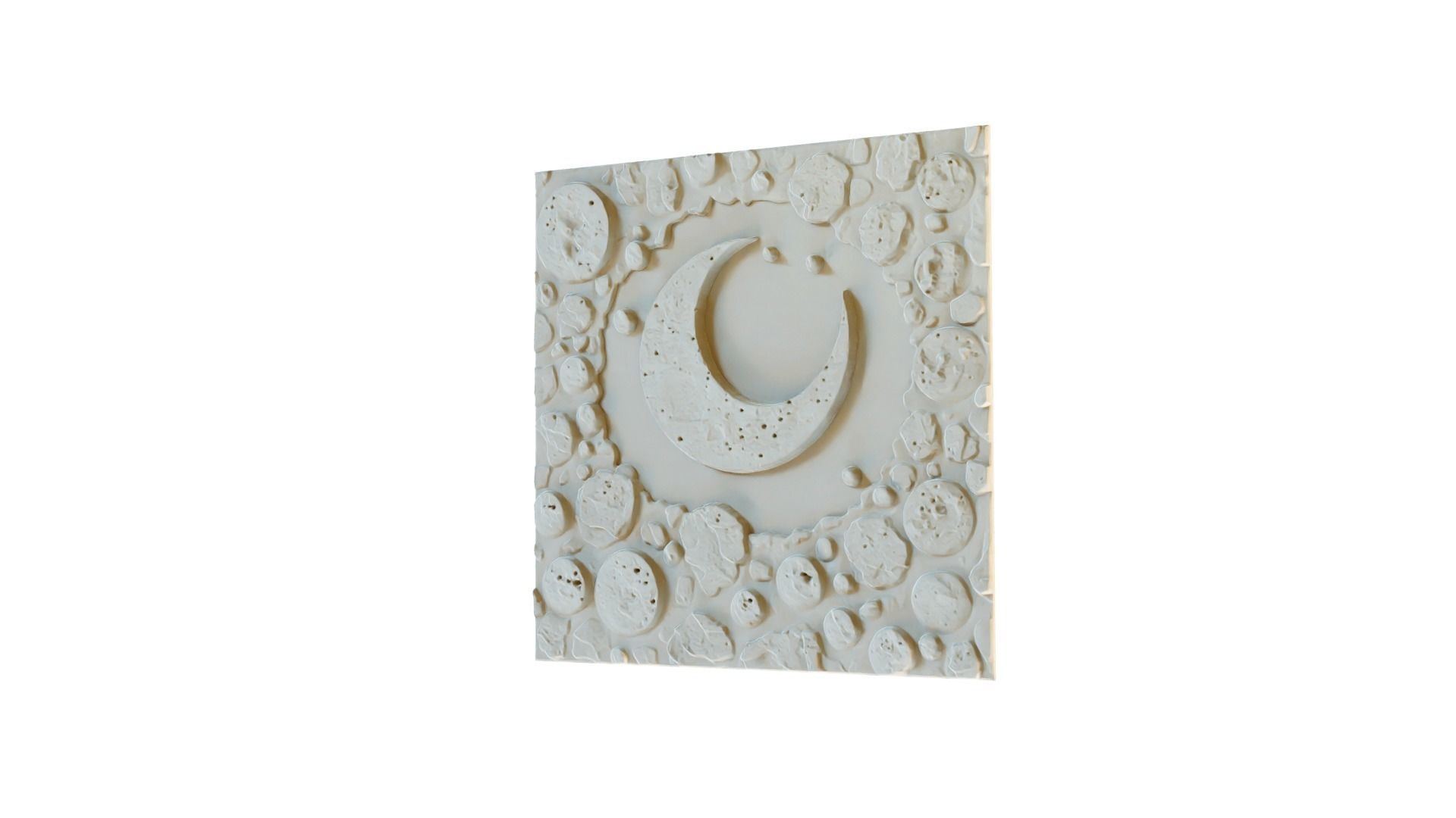 mural decor set wall panel 15 3D model_4