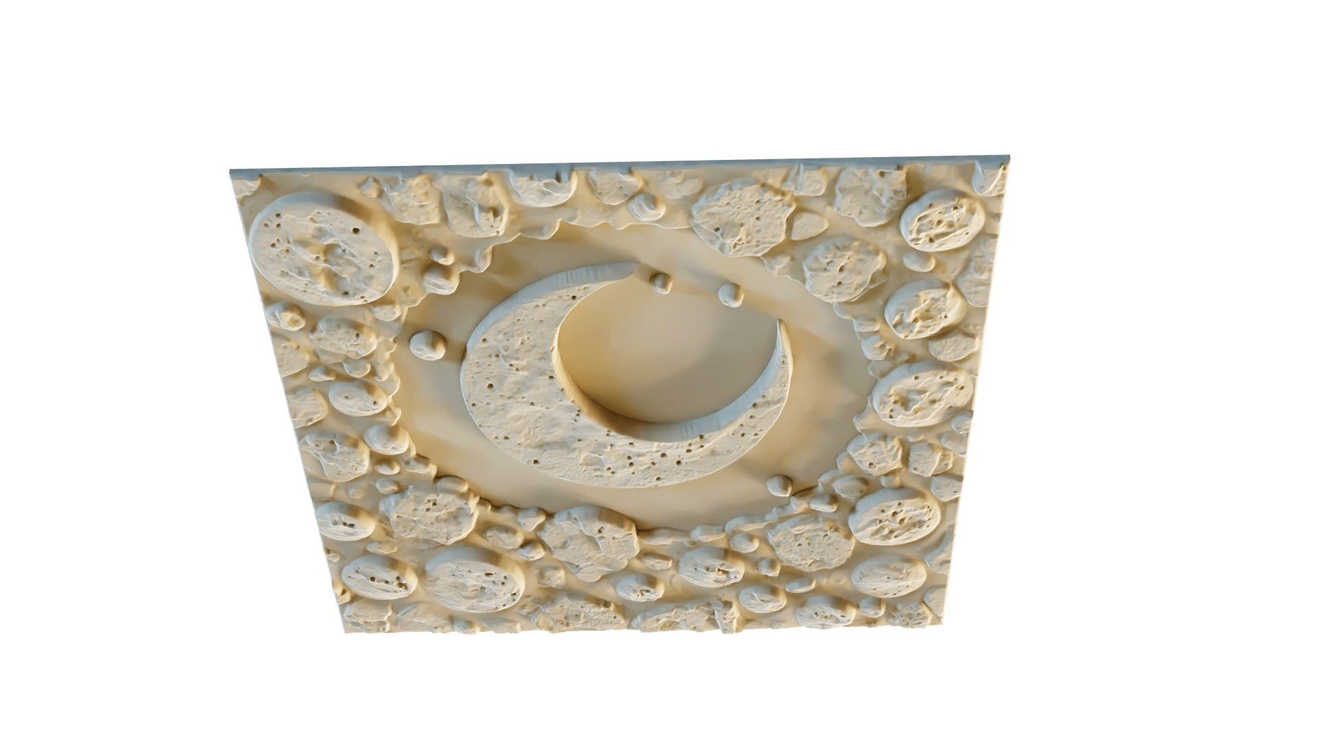 mural decor set wall panel 15 3D model_2
