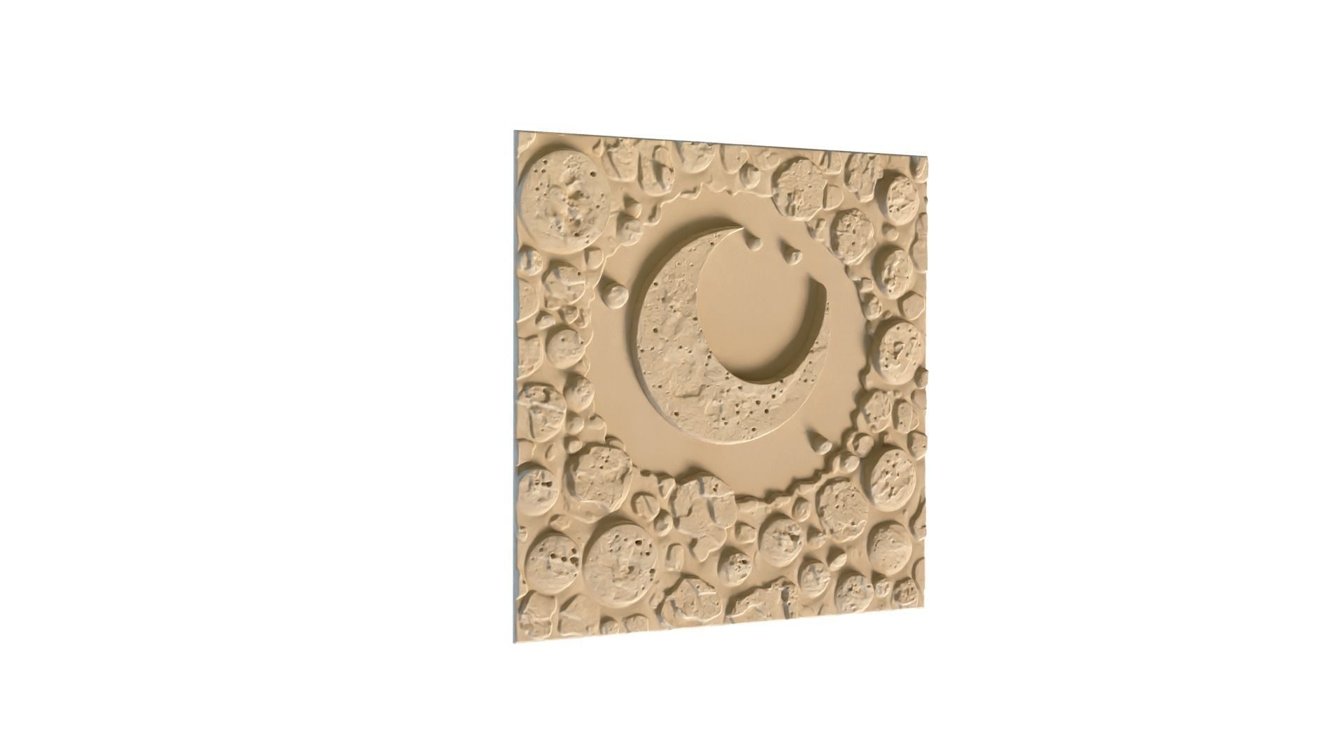 mural decor set wall panel 15 3D model_3
