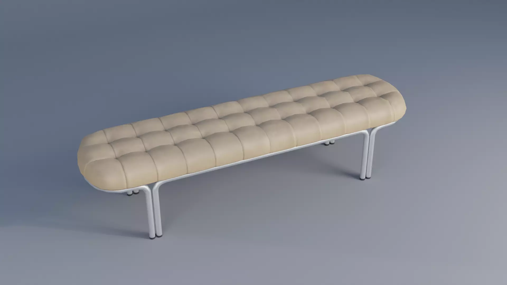 Bench Low-poly 3D model_0