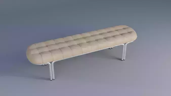 Bench Low-poly 3D model